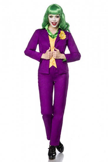 Lady Joker Halloween-Kostüm Set