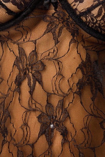 Negligee Set Schwarz mit Kurzjäckchen