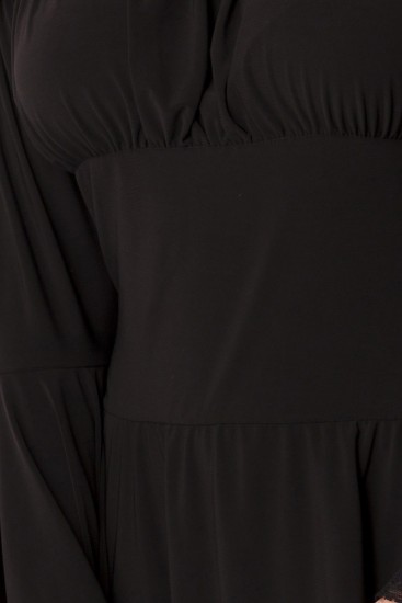 Piraten Kleid, Longbluse  schwarz