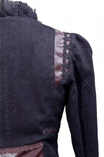 Frack Mantel in Gothic Stil mit Revers