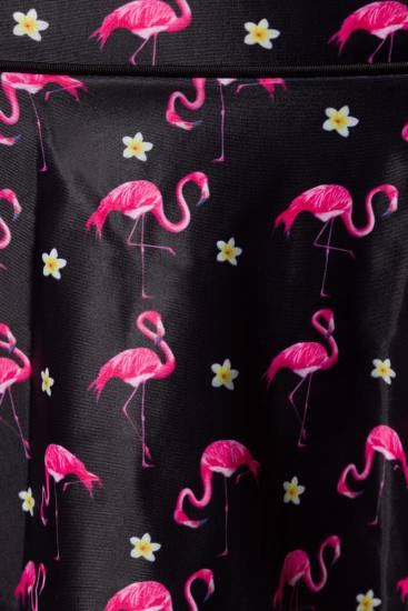 Baderöckchen mit Bund schwarz/rosa