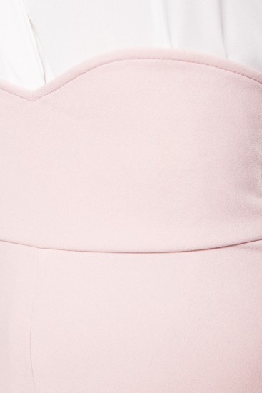 Marlene-Hose mit hohem Bund rosa