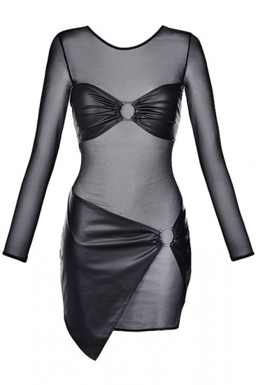 Langärmiges Kleid mit Rock & BH