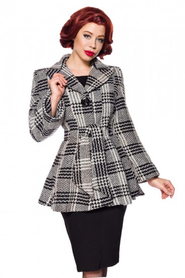 Modisch taillierte Vintage-Jacke mit Gürtel