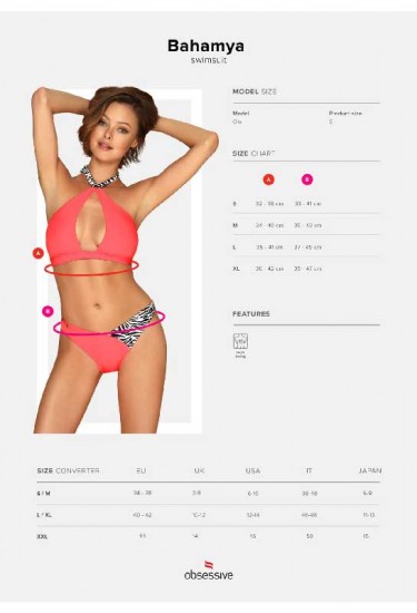 Modische Bikini Pink und Zebra
