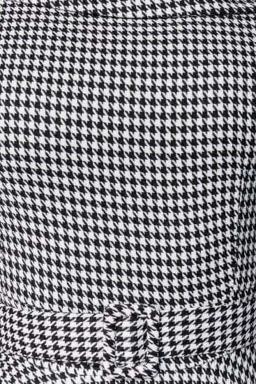 Retro Swing-Kleid mit Hahnentrittmuster