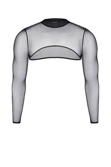 schwarzes Damen Mesh Top