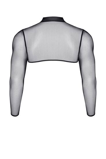 schwarzes Damen Mesh Top