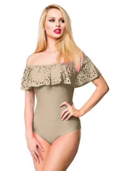 Schwimmwear mit Carmenausschnitt