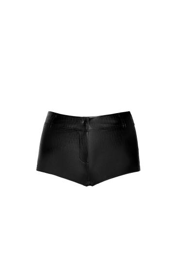 Sexy Wetlook Shorts in schwarz