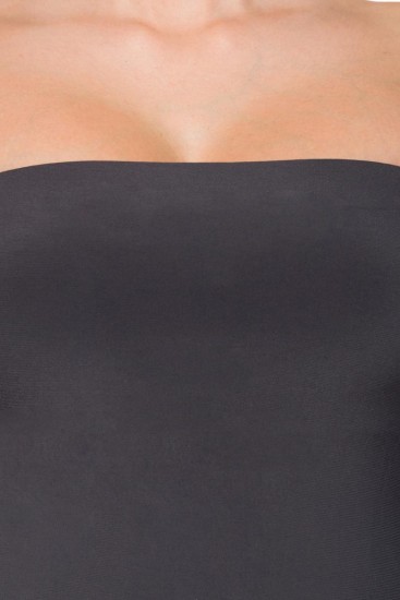 Trägerloses Strapless Top in schwarz