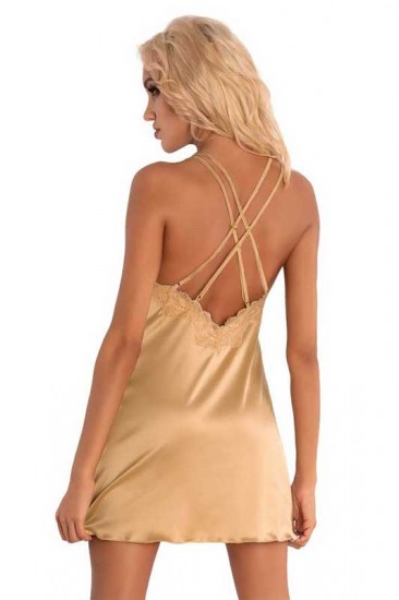 Verführerische Chemise in Gold