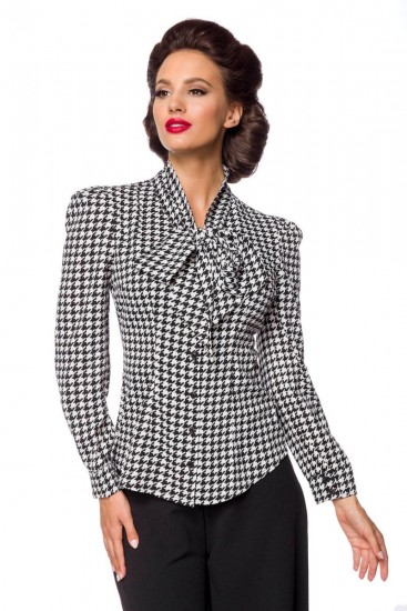 Vintage-Schluppenbluse in Retro-Look