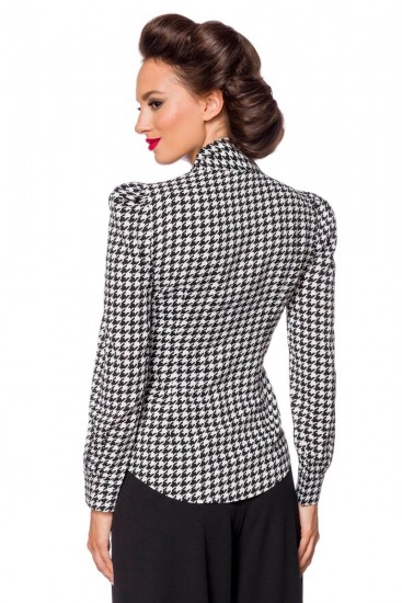 Vintage-Schluppenbluse in Retro-Look