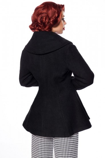 Vintage Wolljacke mit Schalkragen