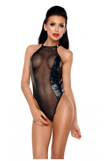 Wetlook Body mittig aus Netz