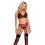 3-teiliges Straps Set rot-schwarz