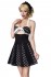 Godet Neckholder-Kleid mit Cutouts