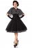 Schöne Petticoat Retro-Kleid mit Cape