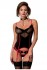 Aufregendes Corset in schwarz-rot