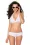 Blümchen Triangel Bikini in weiß