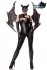 Cooles Bat Girl Fighter Kostüm schwarz