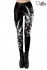 Gothic Devil Leggings mit Pentagramm