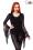 Gothic Top mit Trompetenärmeln