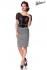 Highwaist Bleistiftrock mit seitlicher Raffung
