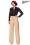 Marlenehose beige mit Eingriffstaschen