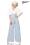 Marlenehose mit hohem Bund blau
