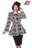 Modisch taillierte Vintage-Jacke mit Gürtel