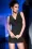 Party Minikleid mit Glitzer schwarz/silber