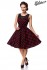 Retro-Kleid mit Dots in schwarz/rot