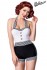 Retro Swimsuit in schwarz/weiß