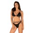 Riemchen Bikini-Set schwarz