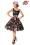 Romantisches Retro Blumen-Kleid rosa