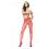 Rotes Strumpfhose mit offener Schritt