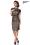 Schwarzes Spitzenkleid mit Stehkragen-creme