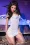 Sexy Babydoll mit String weiß