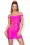 Sexy Minikleid in neonpink