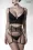 Straps-Set mit BH-Top schwarz