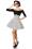 High-Waist Jersey Tellerrock kurz
