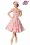 Süßer Blumenkleid mit dreiviertel Ärmeln