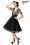Swing-Kleid im Marinelook schwarz