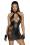 Tüllkleid mit Flockstickerei