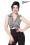 Vintage Damen Karobluse zum knoten