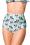 Vintage High-Waist Hose blau/schwarz