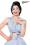 Vintage Karobluse zum knoten blau