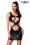 Wetlook-Minikleid mit Cutouts